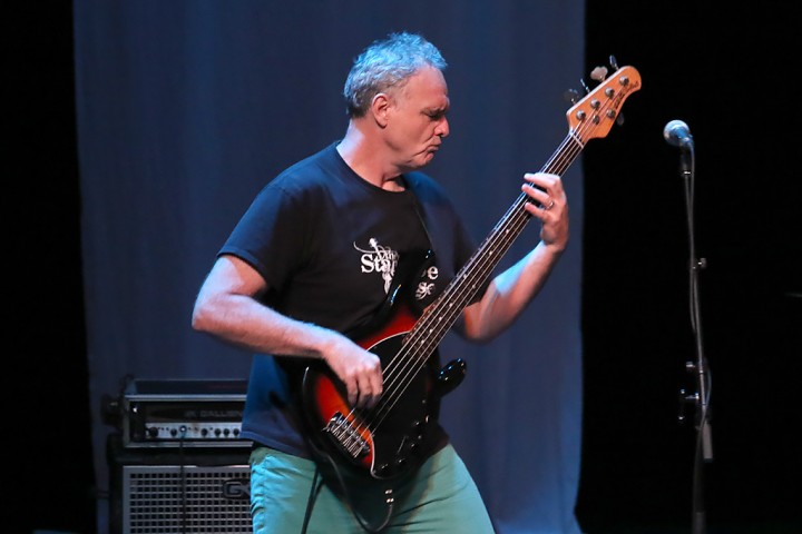 Mick Vaughn on bass